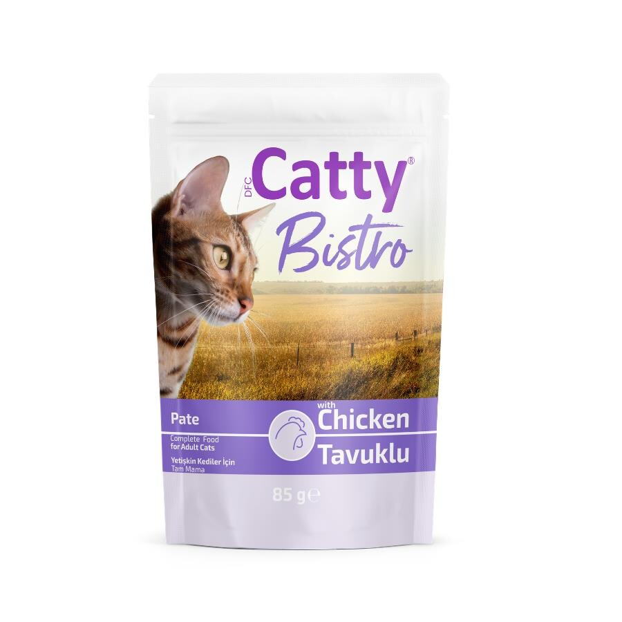 Catty Bistro Tavuklu Yetişkin Kedi Konservesi 85 GR | SRC: Barcode: 8680542873748